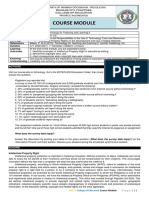 Course Module: Course Module Code Topic Coverage Reference/s Duration Learning Outcomes