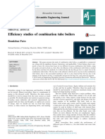 Efficiency Studies of Combination Tube Boilers