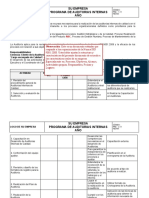 Modelo - Programa de Auditorías Internas