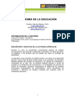 Economía de La Educación - Programa 2020