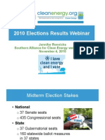 2010 Elections Results Webinar: Jennifer Rennicks Southern Alliance For Clean Energy Webinar Series November 4, 2010