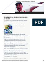 Reingenieria de Procesos Empresariales y Su Gestion. Leer