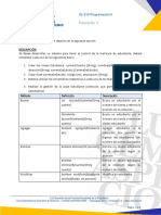 Práctica No. 3 - Matrícula