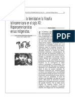 El Problema de La Identidad en La Filosofía Latinoamericana en El Siglo XX - Rodríguez, Juan Antonio