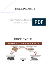 Science Project: Name: Castorico, Shaira Grace C. Section: BAED2111-72