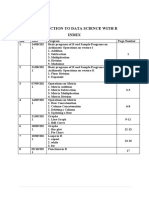 Introduction To Data Science With R Programming Language Lab Record