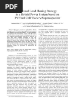 Optimal Load Sharing Strategy in A Hybrid Power System Based On PV/Fuel Cell/ Battery/Supercapacitor