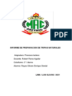 Informe de Preparación de Tripas Naturales