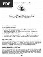 Fruit and Vegetable Processing and Product Sanitation: C H A P T E R 1 4