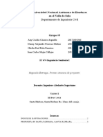 Avance 1 de Proyecto. Ingenieria Sanitaria I9