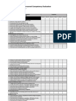 Personnel Competency Evaluation