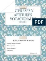 Intereses y Aptitudes Vocacionales