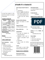 Liquid Paraffin 15% V/V Emulsion B.P.: Purpose