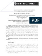 The Complexity Effect of Freight Forwarding Trade Instruments in Project Logistics