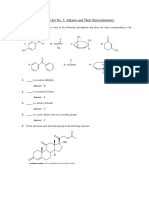 Problem Set 3 - Alkanes and Stereochem