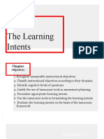 The Learning Intents