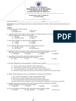 Diagnostic Test Mapeh 8