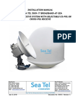 Installation Manual For Sea Tel 5009-17 Broadband-At-Sea Transmit / Receive System With Selectable Co-Pol or Cross-Pol Receive