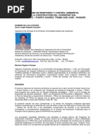 Sistema de Monitoreo y Control Ambiental en La Construccion Del Corredor Vial Santa Cruz Puerto Suarez Tramo San Jose Robore