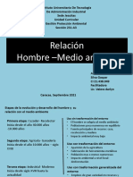 Relacion Hombre - Medio Ambiente