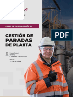 Paradas: Gestión de de Planta