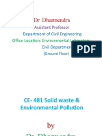 CE 481 Solid Waste & Environmental Pollution