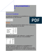 Ejemplo de Func de P y de Distribucion de P