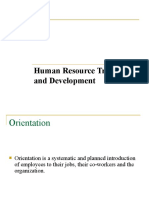 Human Resource Training and Development