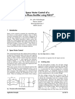 Space Vector Control of A Three-Phase Rectifier Using PLECS