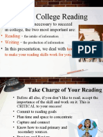 Improving College Reading