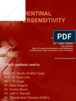 Dentinal Hypersensitivity: Dr. Nitin Maitin