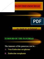 Tumours of The Pancreas: Dr. Saleh M. Al Salamah