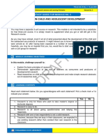 Research in Child and Adolescent Development: Study Guide For Module No. 5