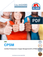 Certified Professional in Supply Management (R) (CPSM) (Foundation)