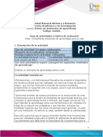 Guía de Actividades y Rúbrica de Evaluación - Unidad 2 - Reto 3 - Diseñando Ambientes de Aprendizaje para La Vida