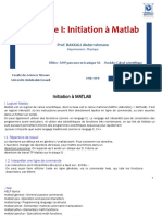 ChapitreI Initiation Matlab