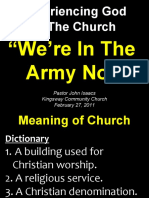 03-13-2011 Experiencing God in The Church-The Army of God