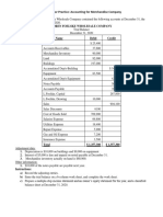 Problem For Practice: Accounting For Merchandise Company