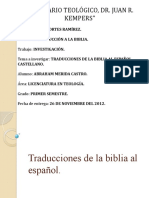 Traducciones de La Biblia Al Español