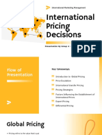 International Pricing Decisions