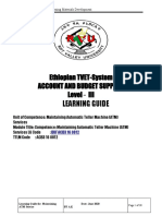 Ethiopian TVET-System Account and Budget Support Level III