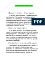 Escasez de Alimentos y El Hambre Global