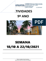 Atividades - 9º Ano - 18 A 22 Outubro