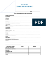 Ficha de Emergencia Del Estudiante