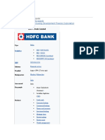 HDFC Bank: Jump To Navigation Jump To Search