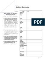 FirstLine Therapy Daily Exercise and Diet Log Template-50682