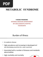 Metabolic Syndrome: Internal Medicine Departement MF Gmu/Sardjito Hospital Yogyakarta