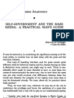 Self-Government and The Mass Media: A Practical Man's Guide in THE MASS MEDIA AND MODERN DEMOCRACY, 161-232 (H. Clor Ed. 1974)