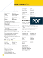 Grammar Summary: Answer Key: UNIT 1 (Page 157)