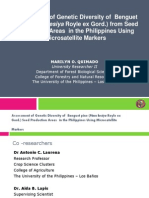 Assessment of Genetic Diversity of Benguet Pine (Pinus Kesiya Royle Ex Gord.) From Seed Production Areas in The Philippines Using Microsatellite Markers